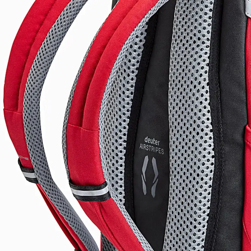 PORSCHE School backpack Školní batoh s reflexními logy červená