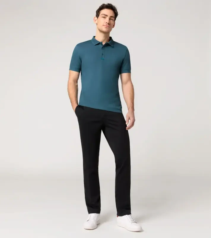 PORSCHE DESIGN TecFlex polo shirt Polokošile tričko s límečkem z piké petrolejově zelená