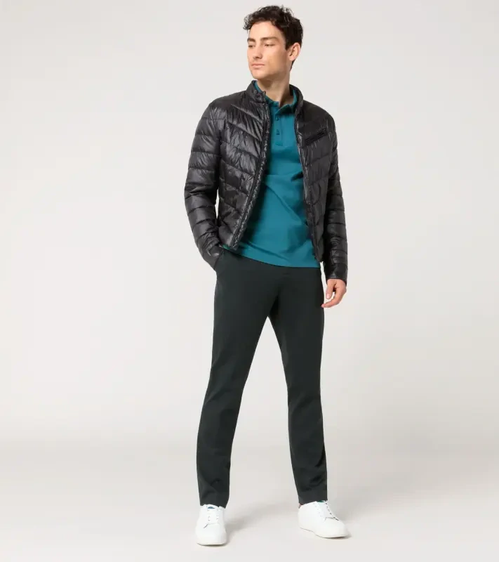 PORSCHE DESIGN Lightweight jacket Bunda prošívaná odlehčená na zip černá