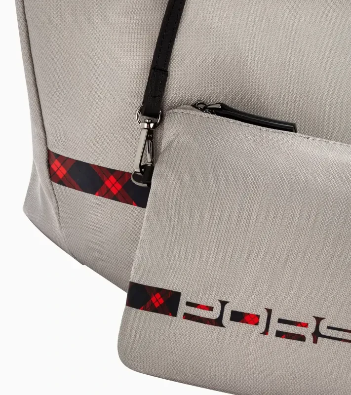 PORSCHE Shopper Turbo No. 1 Taška nákupní dámská doplněná o připínací kapsu na zip světle šedá