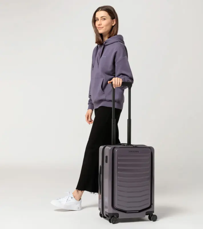 PORSCHE DESIGN Roadster Hardcase 4W Business Trolley S Manažerské zavazadlo kufr skořepinový velikost S levandulově fialová TSA USB