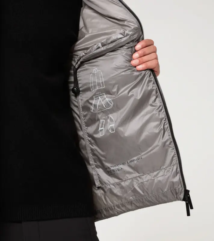PORSCHE DESIGN Light Packable Jacket Bunda odlehčená sbalitelná prošívaná světle šedá