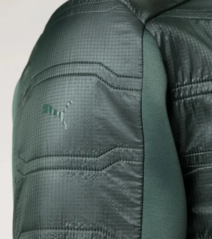 PORSCHE DESIGN Hybrid jacket Volnočasová bunda se stylovým vrstevním a vysokým límcem mátová zelená