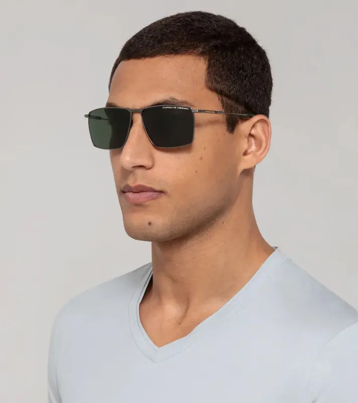 PORSCHE DESIGN Sunglasses P´8987 Sluneční brýle inspirované Porsche 911 GT3 RS zelenošedé se zelenými skly