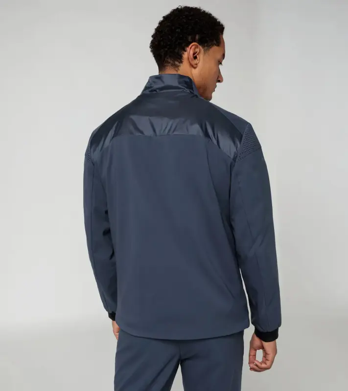 PORSCHE DESIGN Woven tech jacket Bunda tkaná sportovní funkční tmavě modrá
