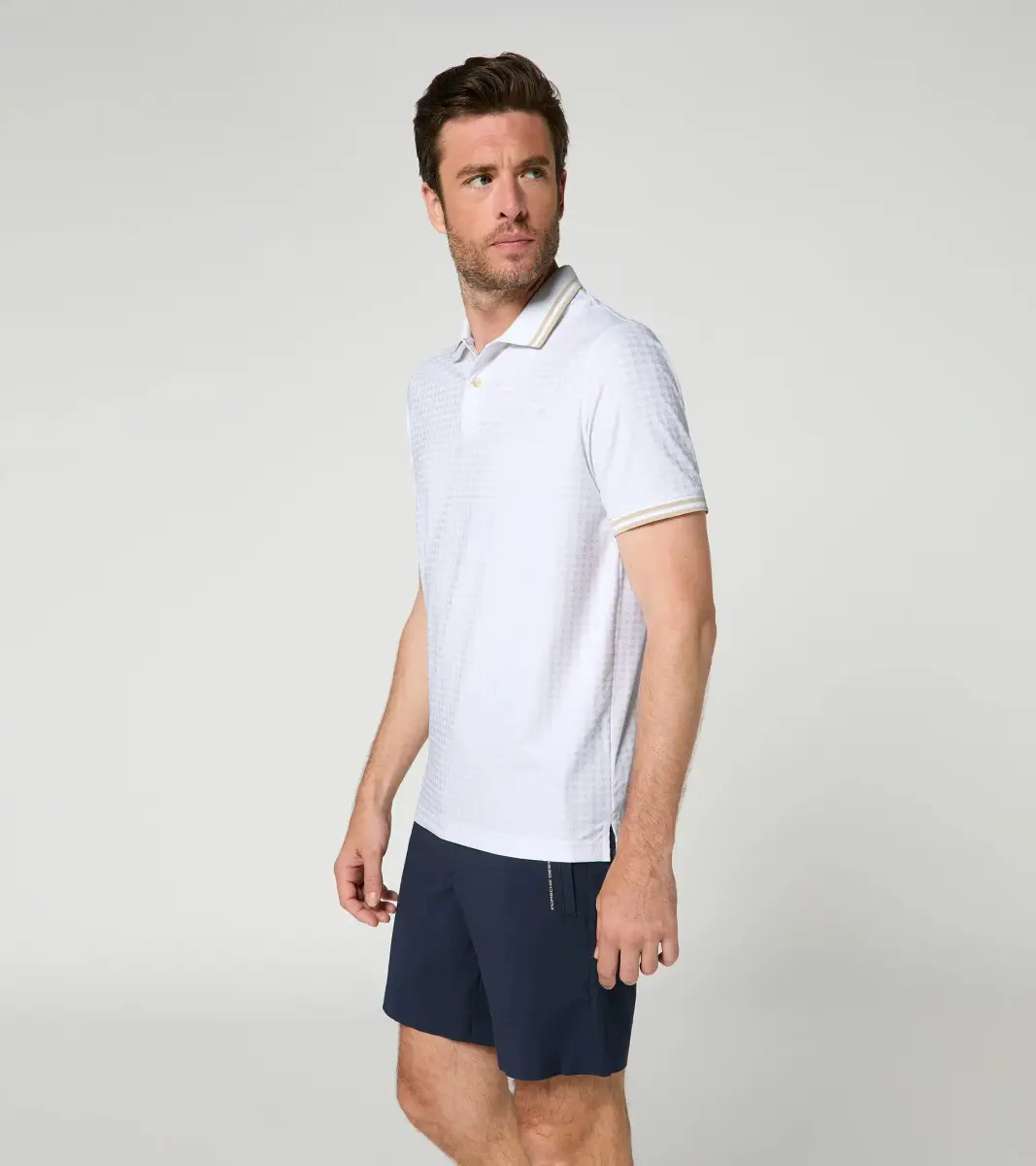PORSCHE Polo shirt – 911 Targa 60Y triko s límečkem bílé