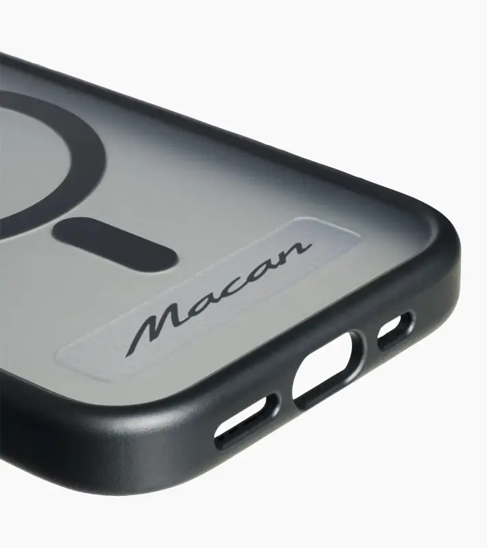 PORSCHE Snap-on case for iPhone® 17 Kryt mobilního telefonu iPhone 17 se znakem Porsche černý hliníkový rámeček