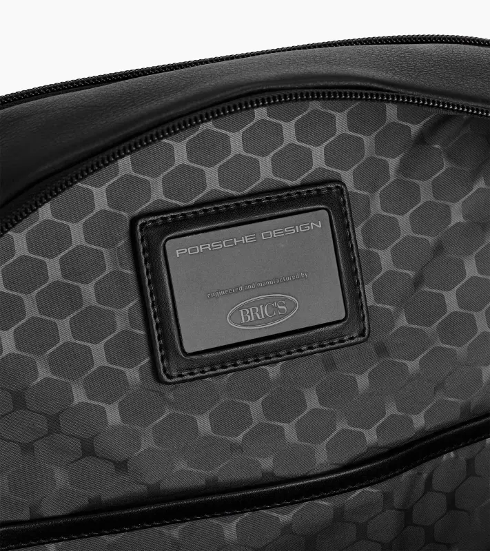 PORSCHE DESIGN Roadster Leather Crossbody Bag Taška pouzdro diagonální kožené do města s vnitřním organizérem na zip černé