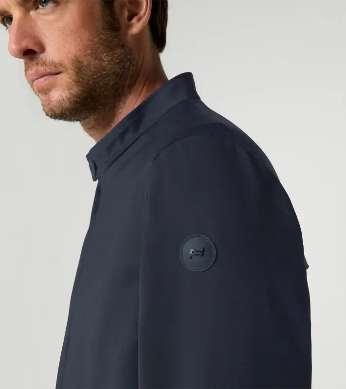 PORSCHE DESIGN Blouson Jacket Bunda s žakárovou podšívkou a límcem tmavě modrá