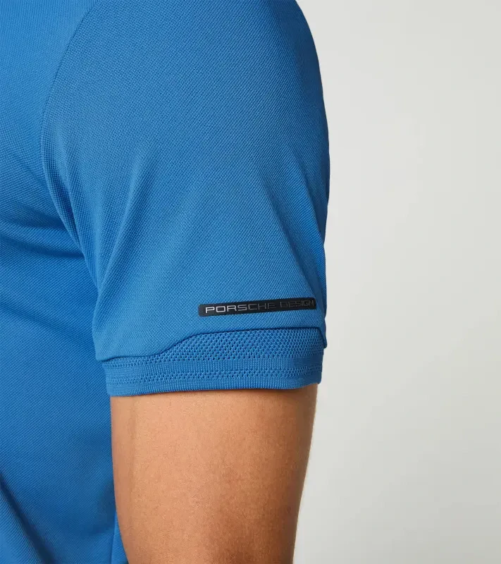 PORSCHE DESIGN Men's Polo Shirt Polokošile tričko s límečkem a knoflíčky s UV faktorem 30+ modrá
