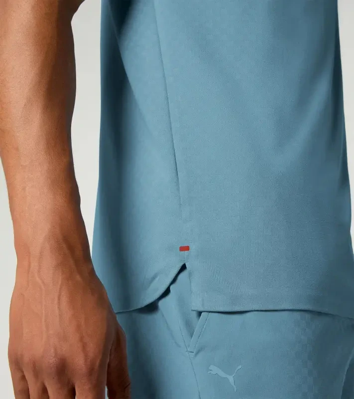 PORSCHE DESIGN Sport-Tex Jacquard T-Shirt Tričko žakárové s kulatým výstřihem světle modrá