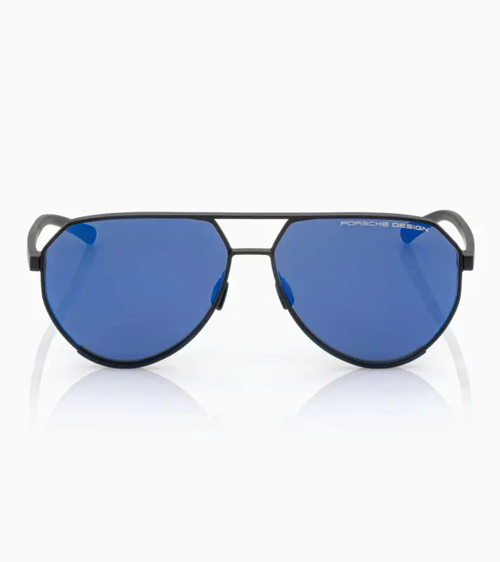 PORSCHE DESIGN P'8996 Targa #3 Sunglasses Sluneční brýle černé s modrými skly se zrcadlovým efektem