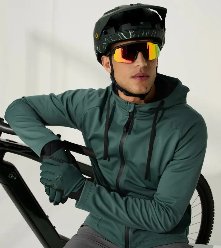 PORSCHE Bike Gloves Rukavice cyklistické celoprstové tmavě zelená