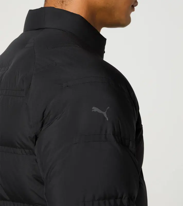 PORSCHE DESIGN Lightweight Padded Jacket Bunda prošívaná funkční do jarního nebo podzimního počasí černá