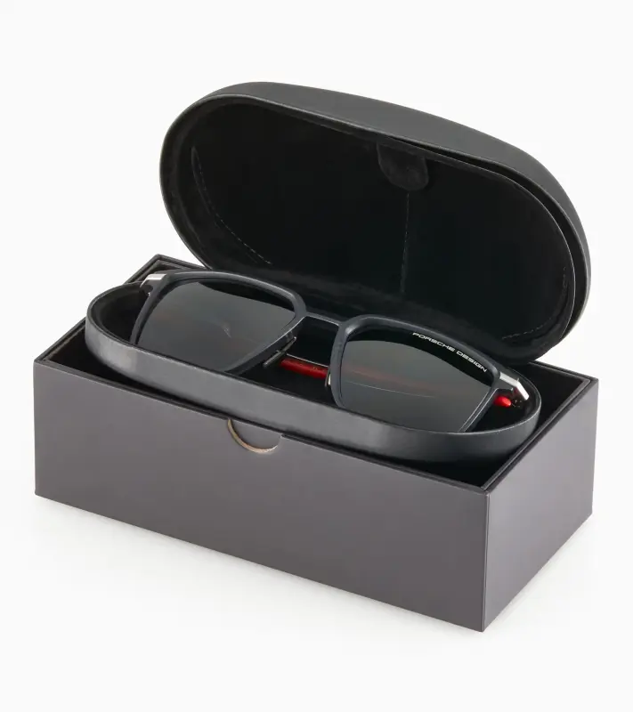 PORSCHE P´8986 Sunglasses Streamline #1 - 911 GT3 S/C Sluneční brýle černočervené s kouřovými polarizovanými skly