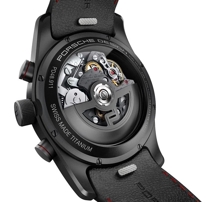 Porsche Design CHRONOTIMER SERIES 1 FLYBACK černá červená titanium black red
