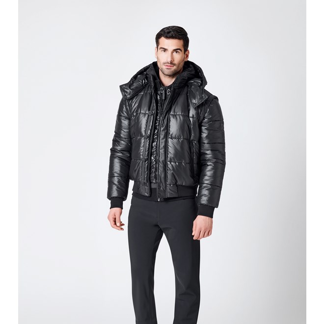 Porsche Design FUNCTIONAL HYBRID BOMBER JACKET Bunda bomber a vesta s kapucí