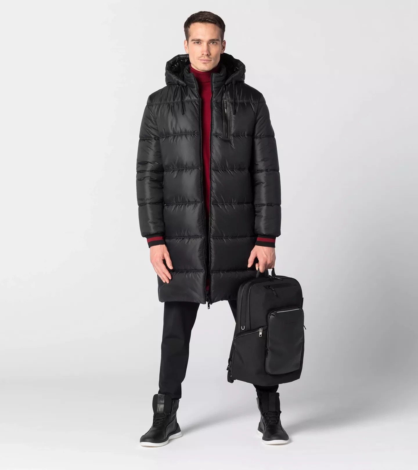 PORSCHE DESIGN Urban Eco Backpack M2 Batoh na záda kompaktní pracovní černá