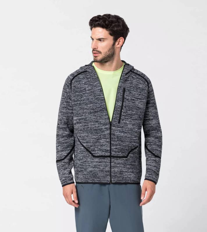 PORSCHE DESIGN EvoKnit Midlayer Mikina šedá břidlicová