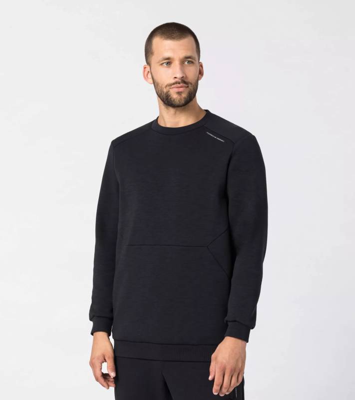 PORSCHE DESIGN RCT Crew Neck Svetr s výstřihem ke krku černá