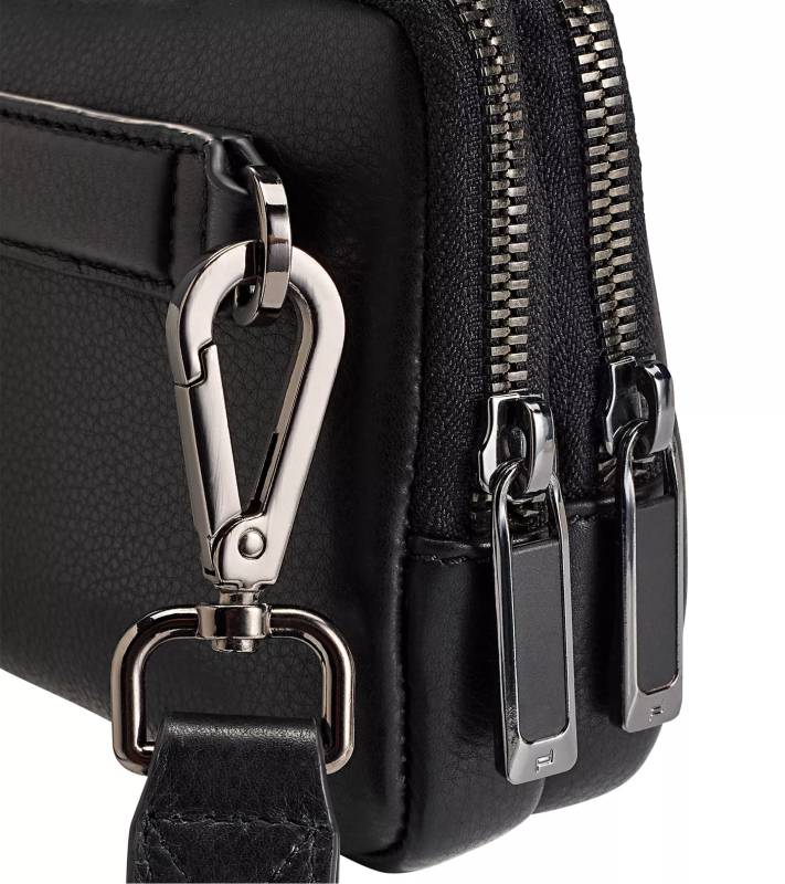 PORSCHE DESIGN Roadster Leather Travel Pouch  Kožené cestovní pouzdro černá