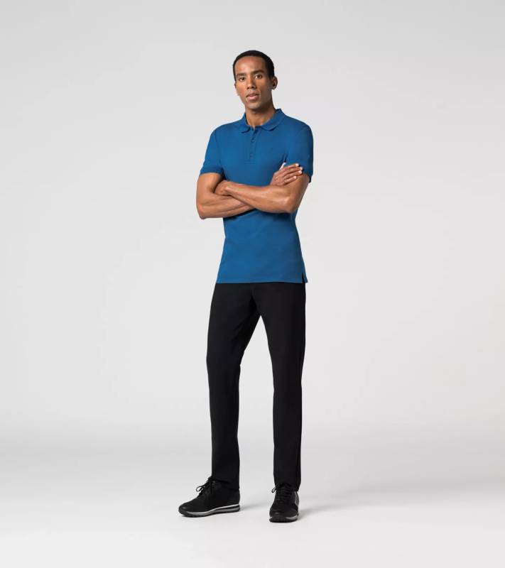 PORSCHE DESIGN P Icon Polo Tričko módní s límečkem a logem modré