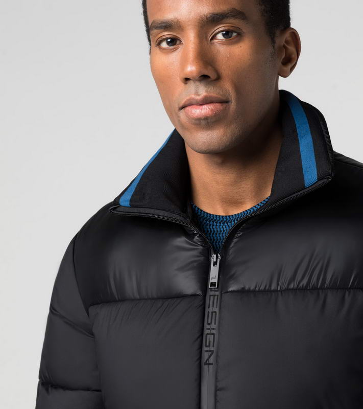 Porsche Design Stand Collar Padded Jacket bunda pánská černá