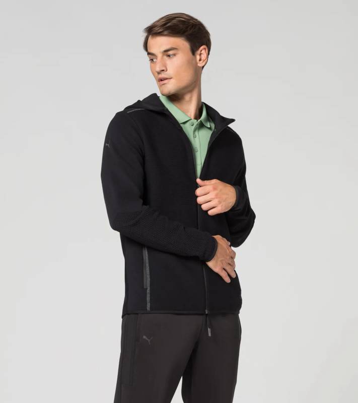 PORSCHE DESIGN EvoKNIT® Midlayer Jacket Mikina volnočasová lehká funkční černá