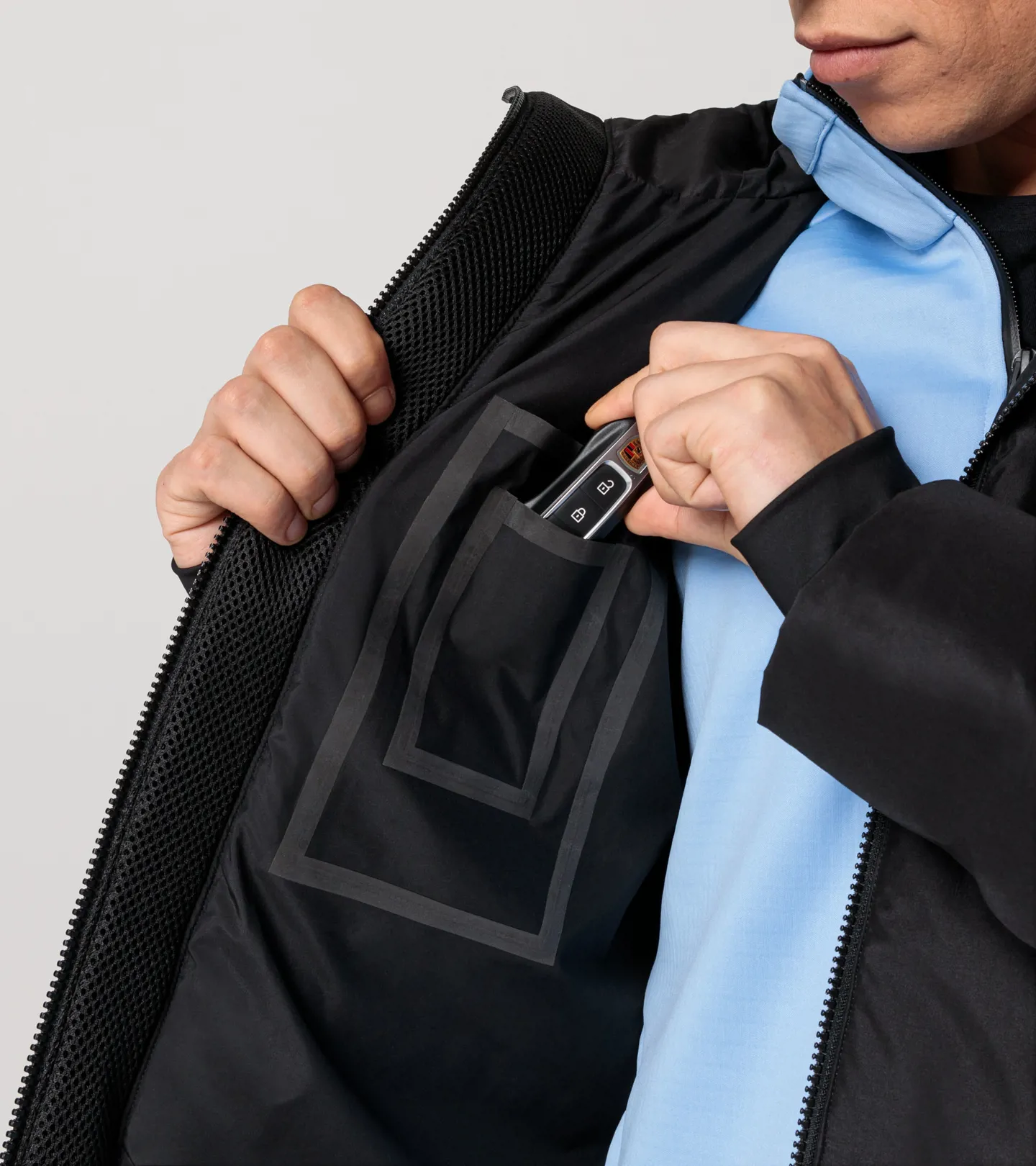 PORSCHE DESIGN Padded Parka Bunda zimní teplá praktická černá