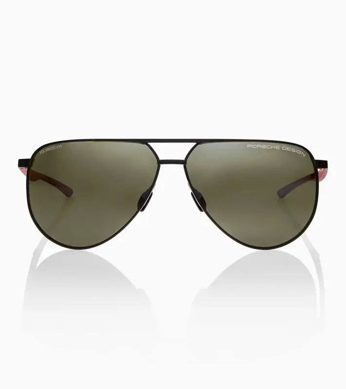 PORSCHE DESIGN Sunglasses P´8962 Sluneční brýle černočervené se zeleným gradientem polarizované