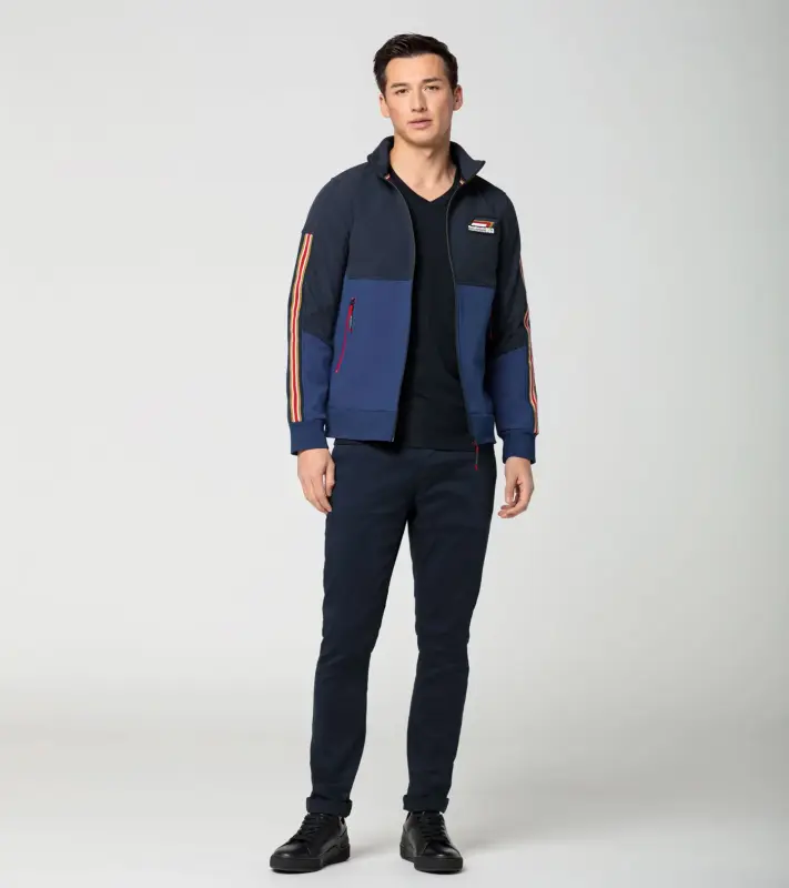 PORSCHE Track jacket Roughroads Bunda sportovní v barvách závodních vozů modrá