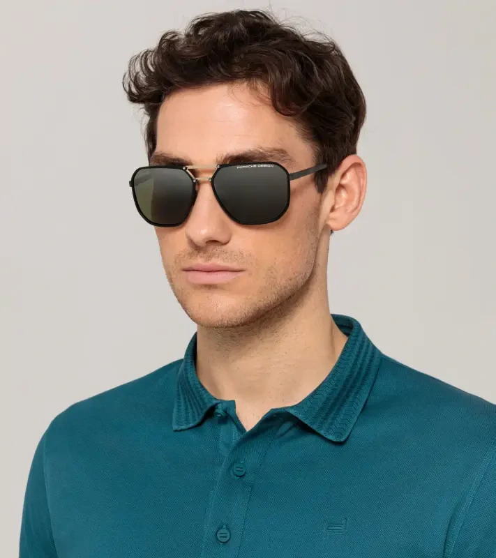 PORSCHE DESIGN TecFlex polo shirt Polokošile tričko s límečkem z piké petrolejově zelená