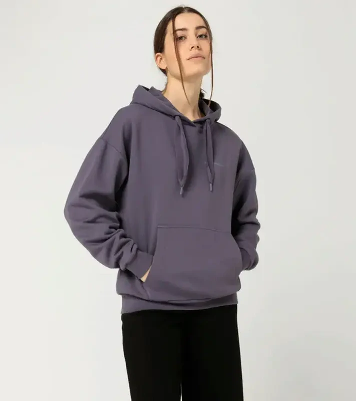 PORSCHE Women's Hoodie Essential Svetr klokanka dámská s kapucí a nápletem tmavší levandulová fialová