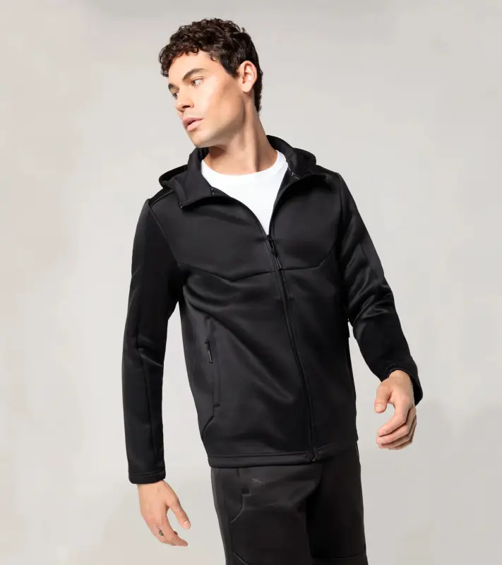 PORSCHE DESIGN Hooded sweat jacket Mikina s kapucí černá