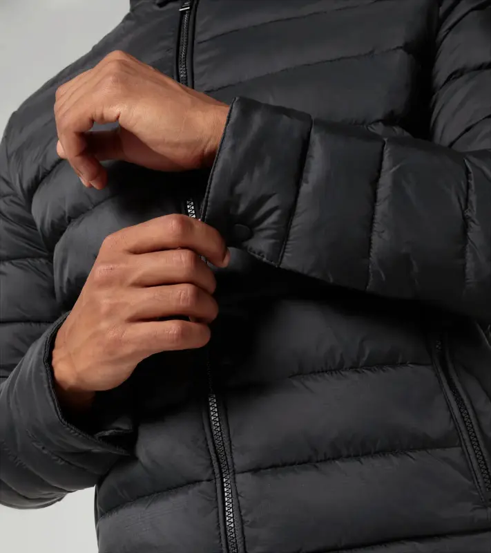 PORSCHE DESIGN Lightweight puffer jacket  Bunda prošívaná odlehčená klasického střihu černá