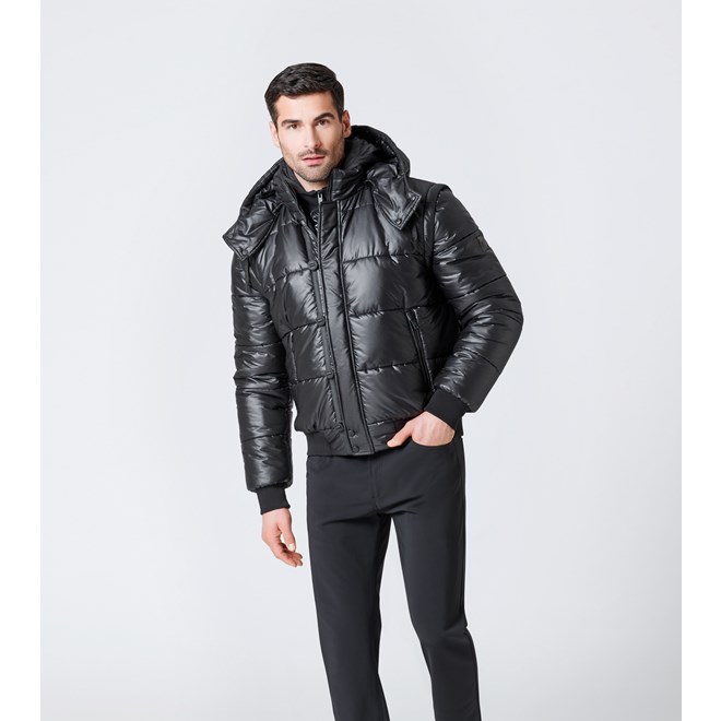 Porsche Design FUNCTIONAL HYBRID BOMBER JACKET Bunda bomber a vesta s kapucí