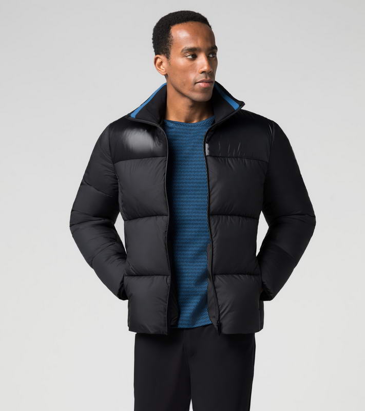 Porsche Design Stand Collar Padded Jacket bunda pánská černá