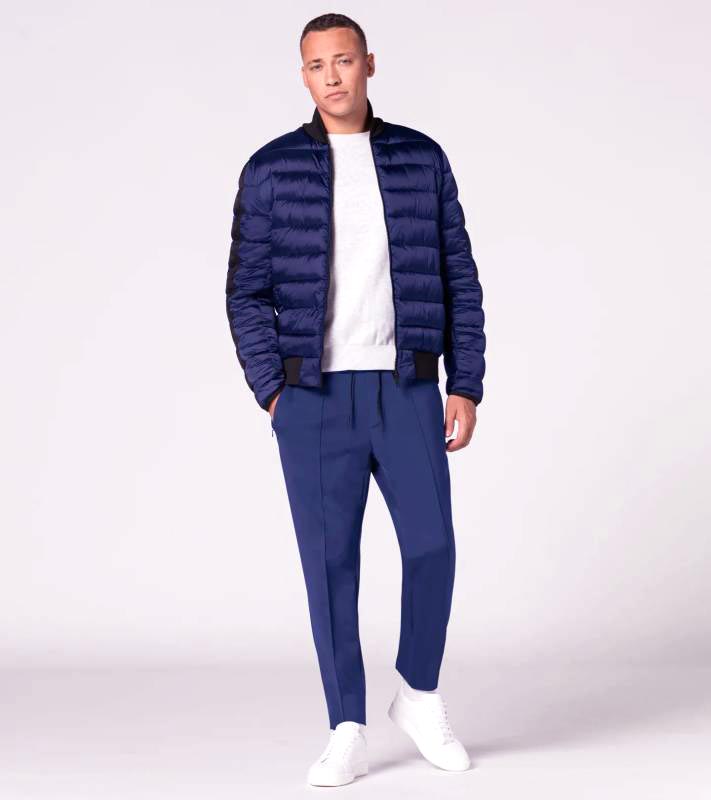 PORSCHE DESIGN Lightweight Jacket Bunda odlehčená prošívaná tmavě modrá