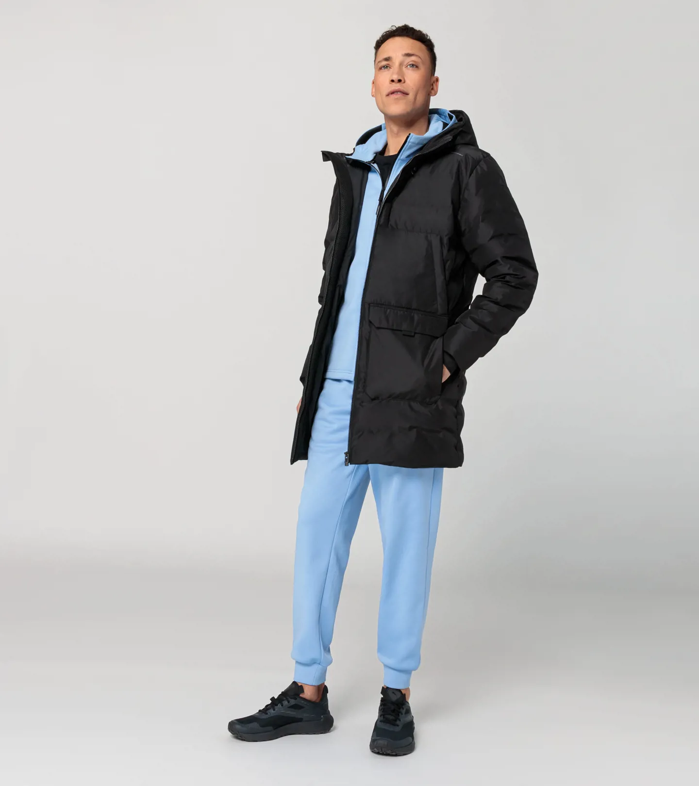 PORSCHE DESIGN Padded Parka Bunda zimní teplá praktická černá