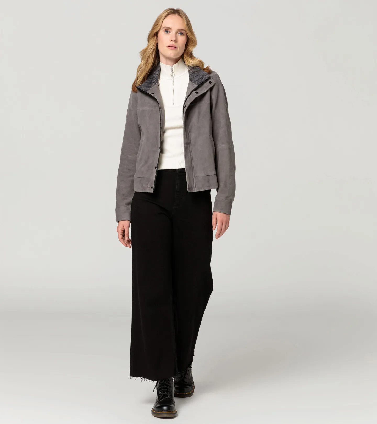 PORSCHE DESIGN Women's leather jacket 60Y Porsche 911 Limited Edition Bunda dámská kožená světle šedá