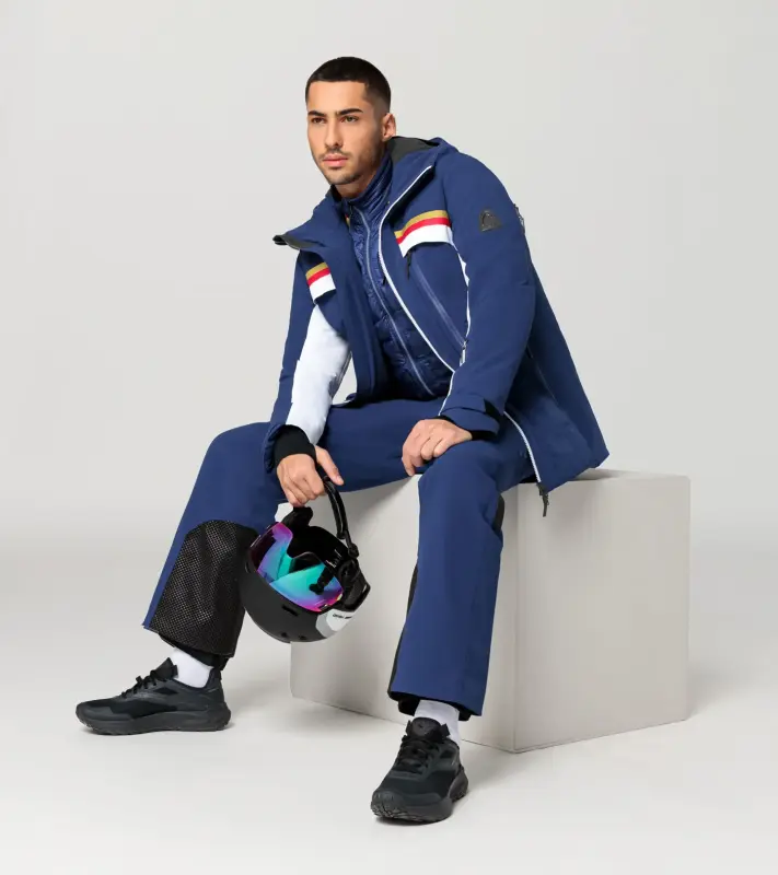 PORSCHE HEAD Dakar Ski Jacket Bunda lyžařská modrobílá Porsche 953
