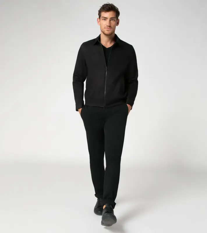 PORSCHE DESIGN Active driving blouson Lehká bunda s podšívkou pro jarní a podzimní období černá
