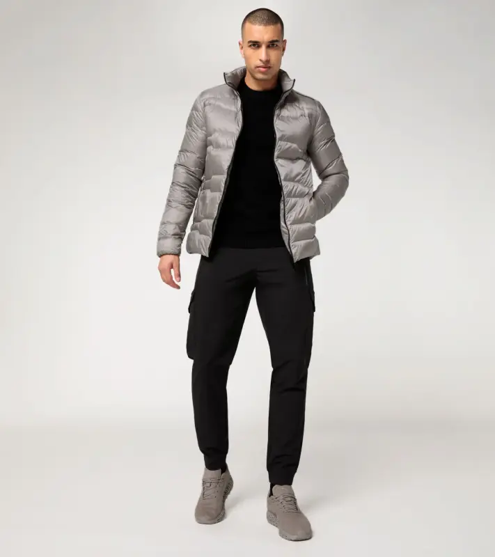 PORSCHE DESIGN Light Packable Jacket Bunda odlehčená sbalitelná prošívaná světle šedá
