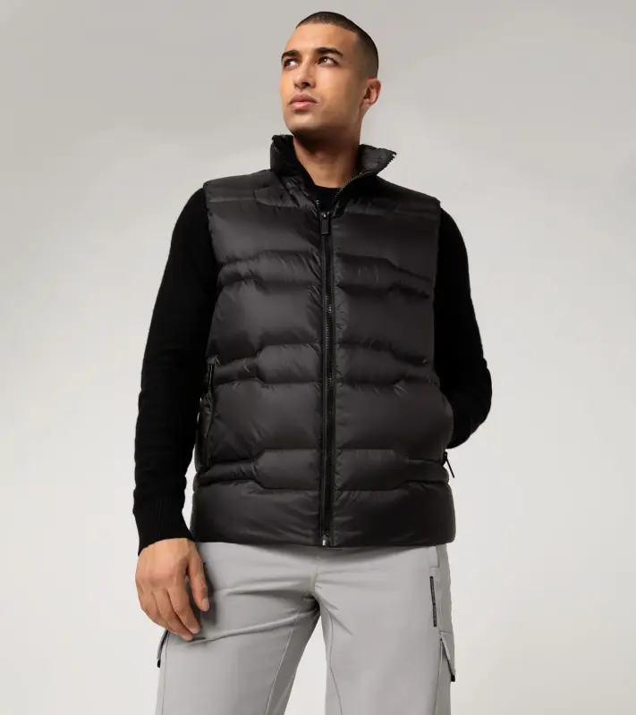 PORSCHE DESIGN Padded Vest Vesta odlehčená prošívaná černá puma