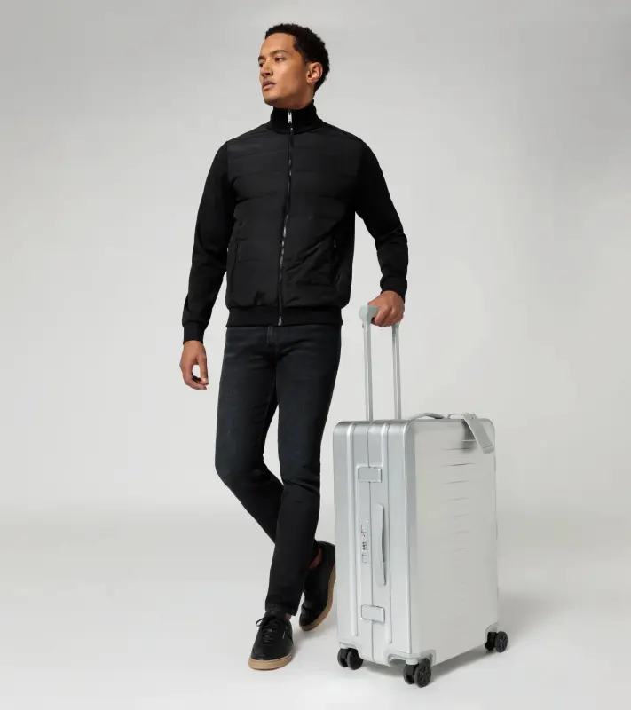 1+1 PORSCHE DESIGN Roadster Aluminum Trolley Set M+S Sada cestovních zavazadel kufrů stříbrná TSA