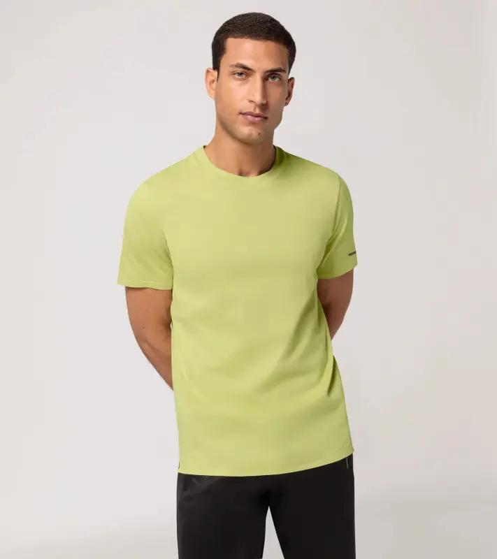 PORSCHE DESIGN Men´s T-Shirt Tričko pánské bavlněné jemně žlutá