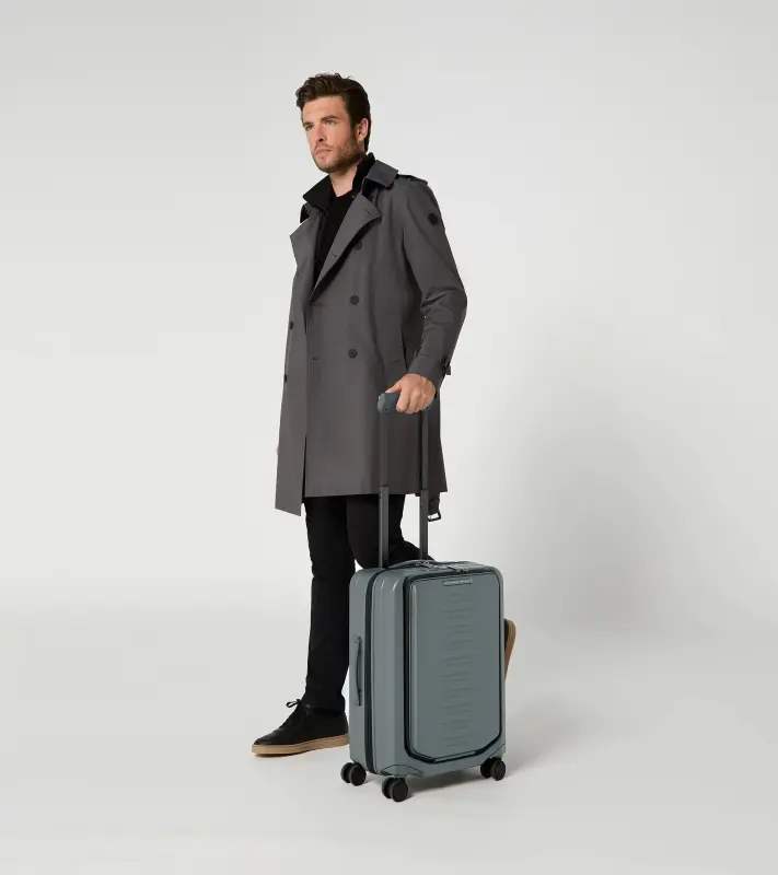 PORSCHE DESIGN Roadster Hardcase Business Trolley S Zavazadlo kufr  cestovní manažerský skořepinový šedý USB TSA