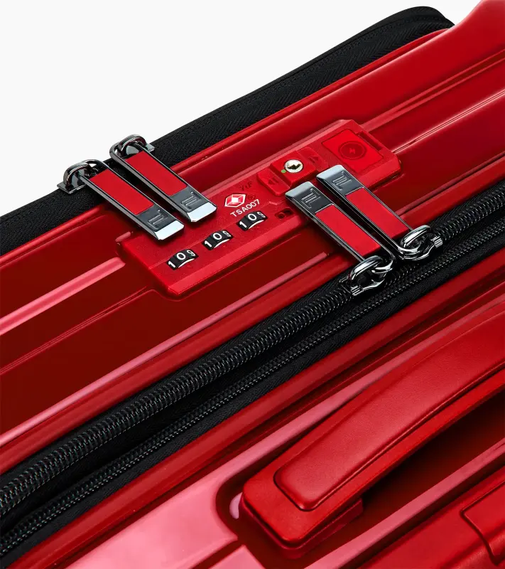 PORSCHE DESIGN Roadster Hardcase Business Trolley S Zavazadlo kufr  cestovní manažerský skořepinový karmínově červený USB TSA