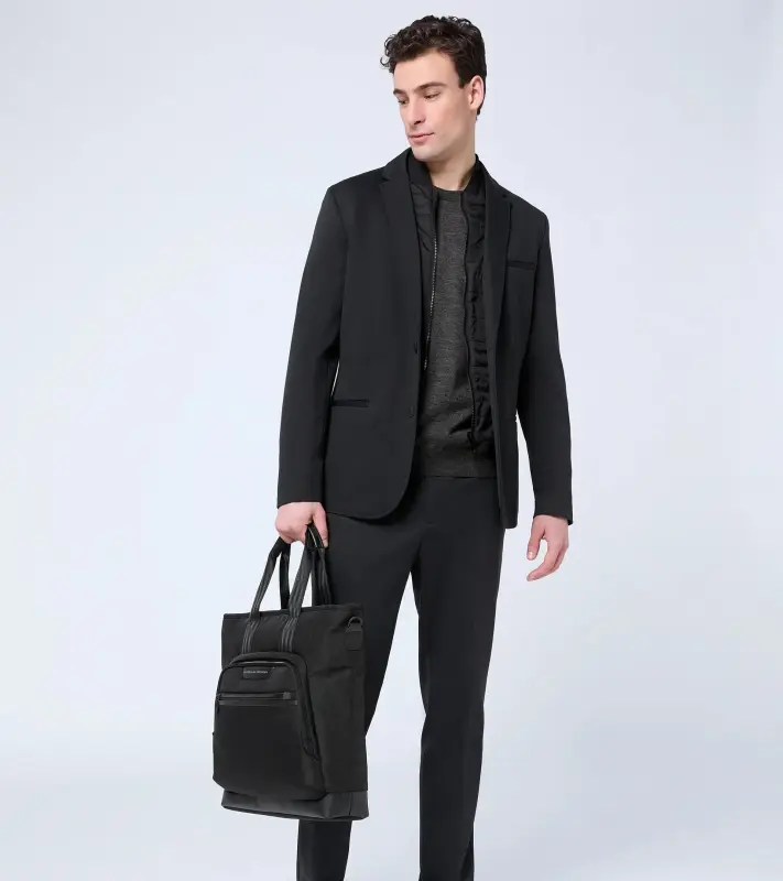 PORSCHE DESIGN Roadster Nylon Tote Bag Taška cestovní i manažerská přes rameno s přihrádkou na notebook do 15" černá