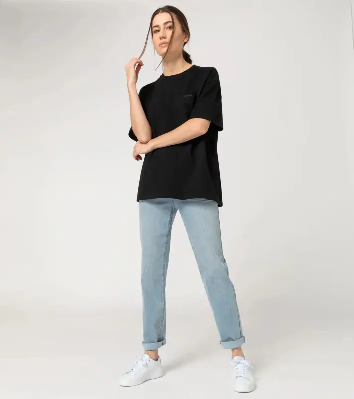 PORSCHE Unisex T-shirt Essential Tričko bavlněné s kulatým výstřihem a kapsičkou černé